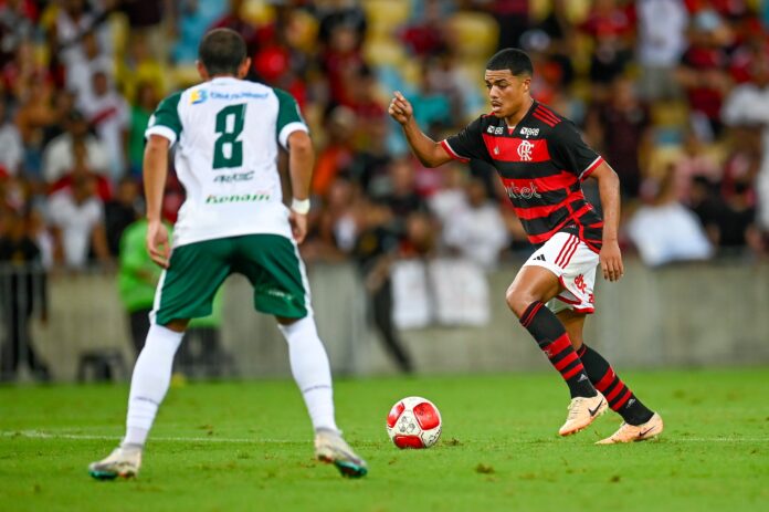 Igor Jesus tem agradado a comissão técnica do Flamengo no início de 2024. (Foto: Marcelo Cortes/CRF)