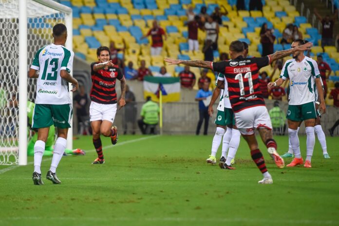 Apesar das vaias, Pedro marcou na goleada do Flamengo sobre o Boavista. (Foto: Marcelo Cortes/CRF)